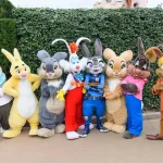 DLP ファンタジーランド グリーティング　ジュディ・ホップス　ロジャーラビット　三月ウサギ　ミスバニー　サンパー イエローラビット